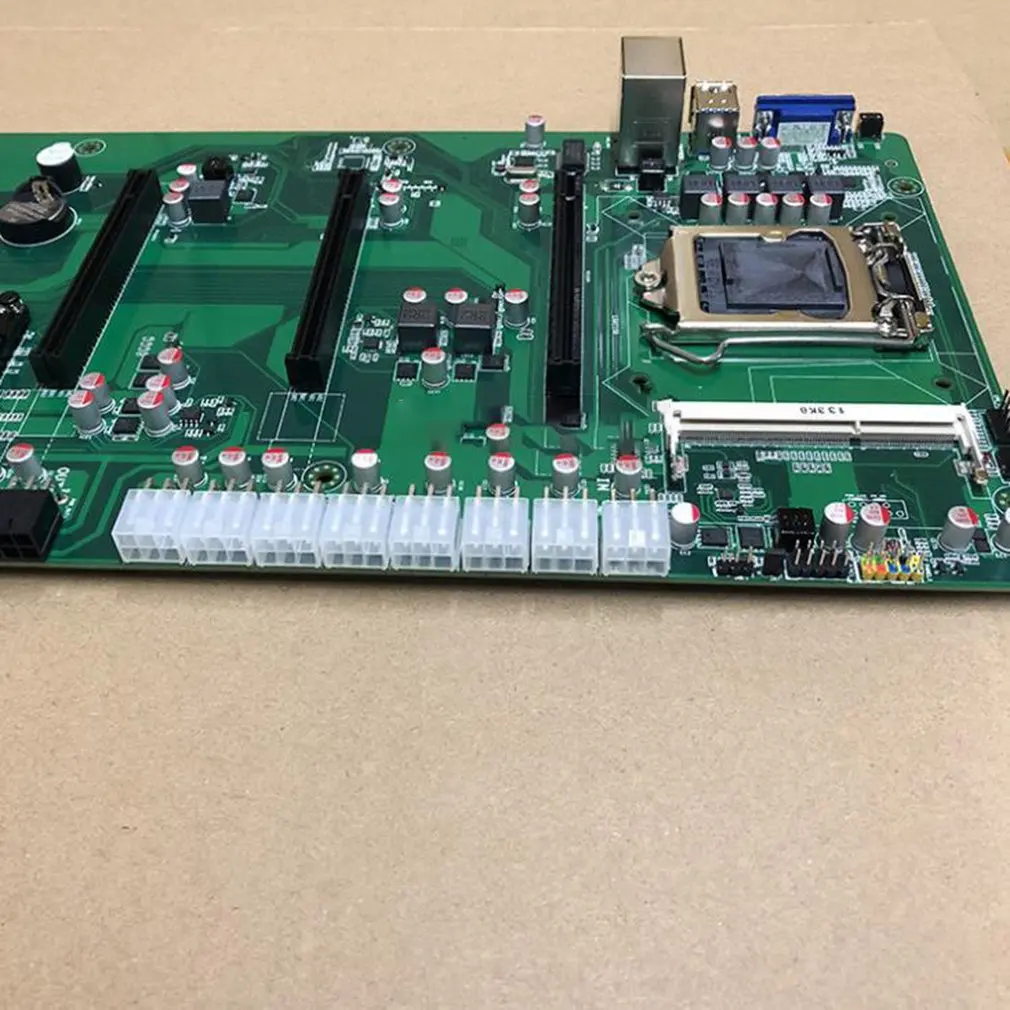 B85 LGA 1150 Miner Motherboard Integrated VGA Interface Low Power For CPU Set 8 Video Card Slot For DDR3 Memory
B85 LGA 1150 Miner Motherboard Integrated VGA Interface Low Power For CPU Set 8 Video Card Slot For DDR3 Memory