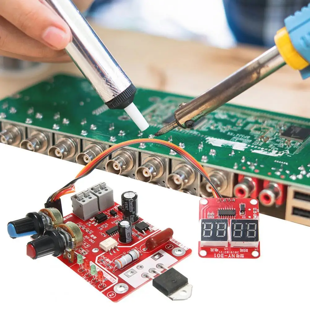 NY-D01 панель управления точечным сварочным аппаратом с цифровым дисплеем, высокоточная плата точечного сварщика 40A/100A для точечного сварного... 
NY-D01 панель управления точечным сварочным аппаратом с цифровым дисплеем, высокоточная плата точечного сварщика 40A/100A для точечного сварного...