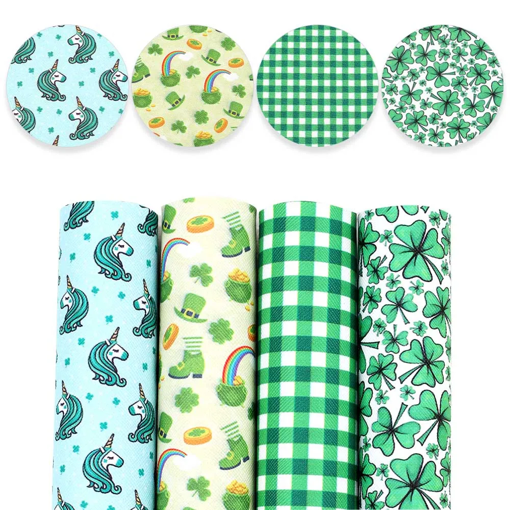 Faux Synthetic Leather Printed Vinyl Fabric Sheet St.Patrick Day's Theme For DIY Hair Bows Handbag Craft Accessories 22*30cm 1pc
Faux Synthetic Leather Printed Vinyl Fabric Sheet St.Patrick Day's Theme For DIY Hair Bows Handbag Craft Accessories 22*30cm 1pc