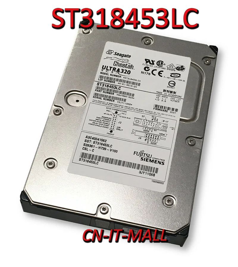 Жесткий диск 18,4 дюйма Seagate Cheetah 15K.3 ST318453LC 15000 ГБ 3,5 об/мин 8 МБ кэш SCSI Ultra320 68pin
Жесткий диск 18,4 дюйма Seagate Cheetah 15K.3 ST318453LC 15000 ГБ 3,5 об/мин 8 МБ кэш SCSI Ultra320 68pin