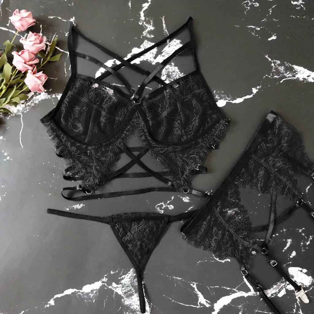 New Lace Sexy Lingerie Transparent Hot Porno Lace Erotic Underwear Sexy Bra Set And Garter Lingerie Sexy Hot Erotic Sleepwear 
New Lace Sexy Lingerie Transparent Hot Porno Lace Erotic Underwear Sexy Bra Set And Garter Lingerie Sexy Hot Erotic Sleepwear