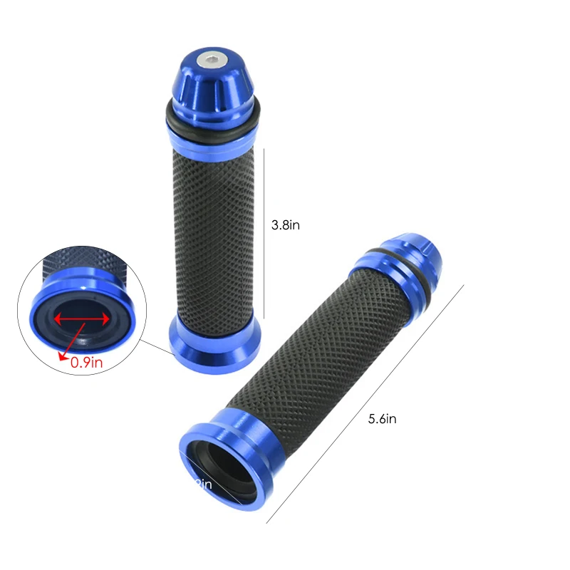 1 Pair 7/8" Motorcycle Grips Universal Aluminum Hand Rubber For Scooter Handlebar Modified Grip For Honda KTM Suzuki
1 Pair 7/8" Motorcycle Grips Universal Aluminum Hand Rubber For Scooter Handlebar Modified Grip For Honda KTM Suzuki