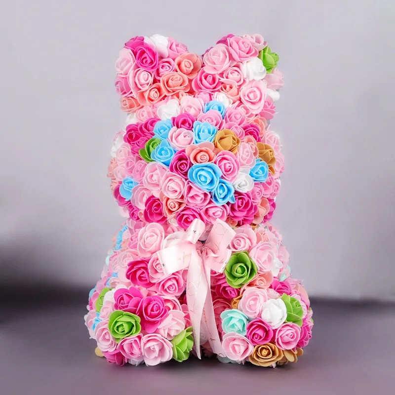 Rose Bear 45cm Valentine's Day New Year Gift For Girlfriend Cute Foam Flower Rabbit Doll Romantic Home Party Decor Ornaments
Rose Bear 45cm Valentine's Day New Year Gift For Girlfriend Cute Foam Flower Rabbit Doll Romantic Home Party Decor Ornaments