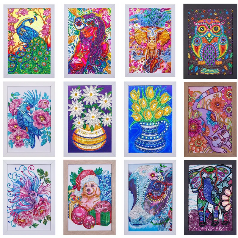 5D DIY Special Shaped Diamond Painting Butterfly peacock owl flower DIY 5D Cross Stitch Kits Crystal Rhinestone Arts With Frame
5D DIY Special Shaped Diamond Painting Butterfly peacock owl flower DIY 5D Cross Stitch Kits Crystal Rhinestone Arts With Frame