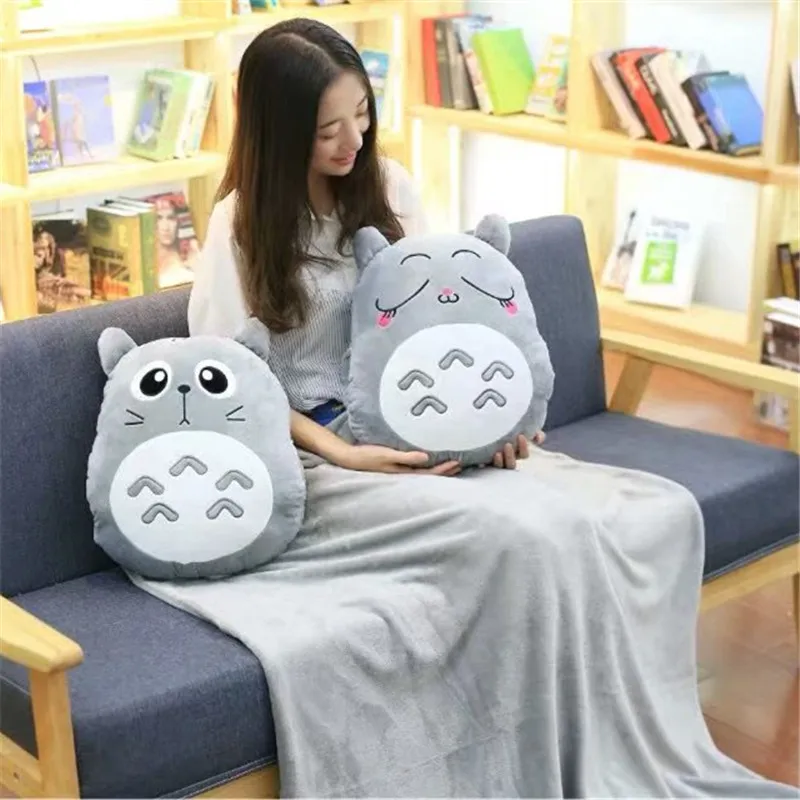 Kawaii My Neighbor Totoro Plush Baby Toy Animal Doll Pillow Hand Warmer Three-in-one Cushion home decor Halloween Christmas Gift 
Kawaii My Neighbor Totoro Plush Baby Toy Animal Doll Pillow Hand Warmer Three-in-one Cushion home decor Halloween Christmas Gift