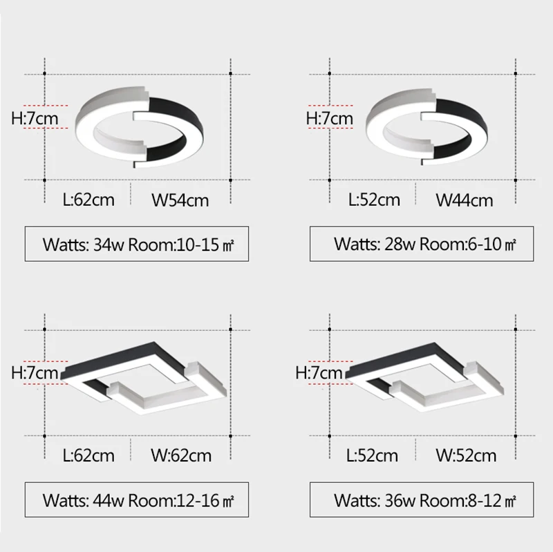 Black+White modern led ceiling lights for bed room study room Simple ceiling light Round/Square Ceiling Lamp light fixtures
Black+White modern led ceiling lights for bed room study room Simple ceiling light Round/Square Ceiling Lamp light fixtures