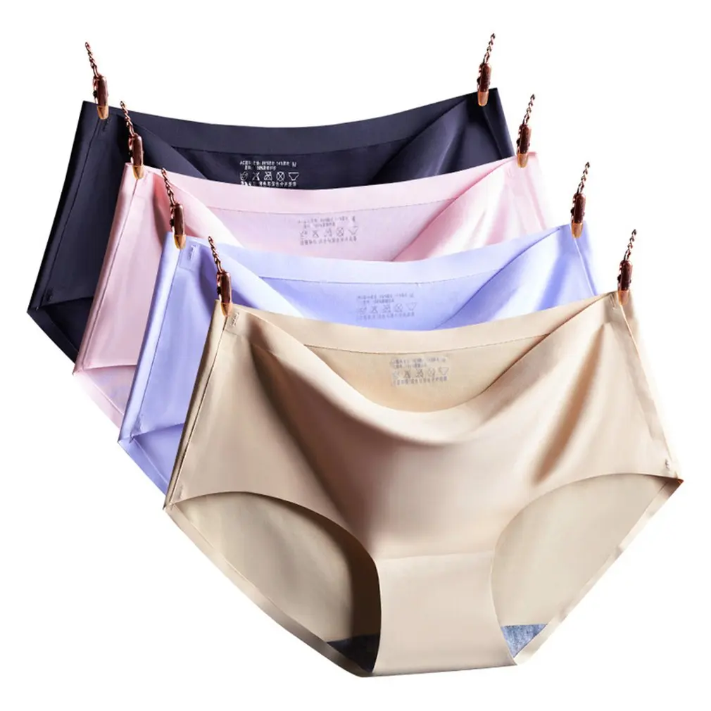 Middle Waist Ice Silk Seamless Underwear Women's Sexy Breathable Briefs Seamless Panties Solid Ultra-thin Panties Brief Lingerie
Middle Waist Ice Silk Seamless Underwear Women's Sexy Breathable Briefs Seamless Panties Solid Ultra-thin Panties Brief Lingerie