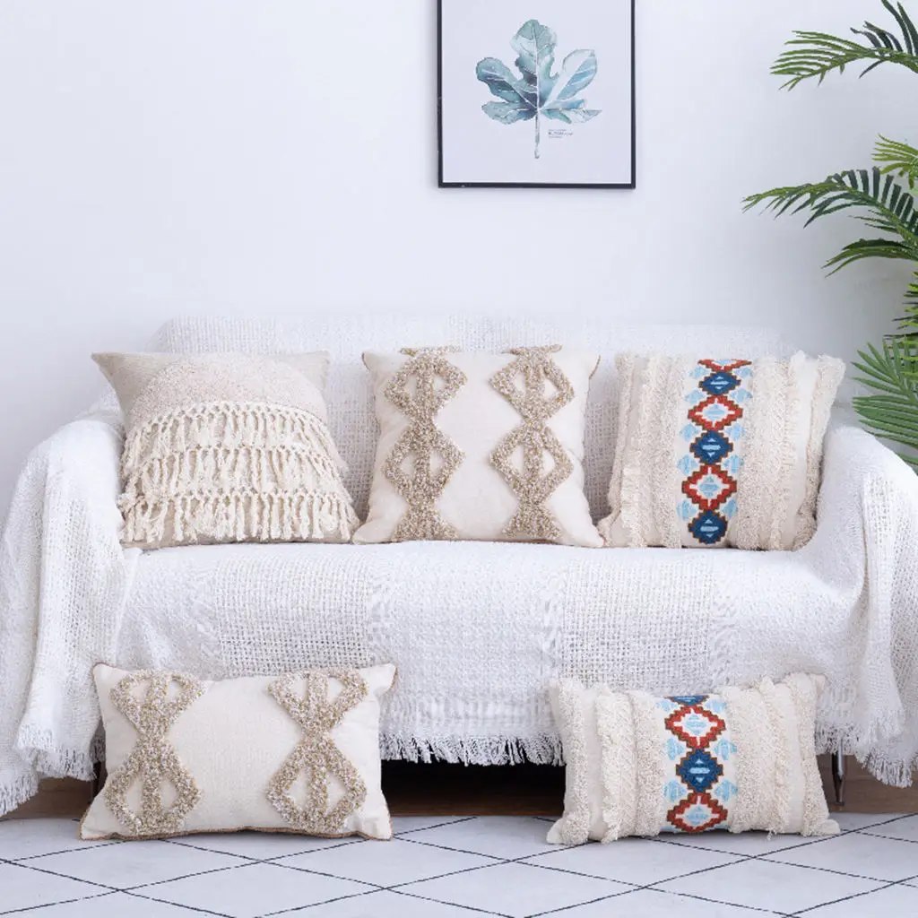 Pillow Cover Tufted Throw Pillow Case with Tassel Square Rectangle Woven Decorative Cushion Case Pillowcase Covers
Pillow Cover Tufted Throw Pillow Case with Tassel Square Rectangle Woven Decorative Cushion Case Pillowcase Covers