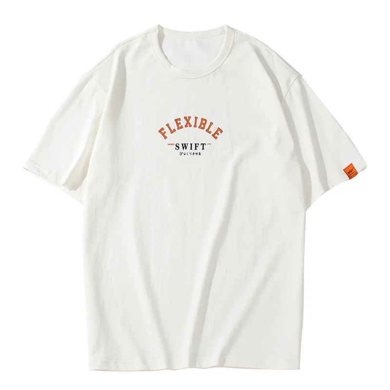 Japanese men's 2021 summer new t-shirt trend letter printing pure cotton short-sleeved T-shirt men
Japanese men's 2021 summer new t-shirt trend letter printing pure cotton short-sleeved T-shirt men