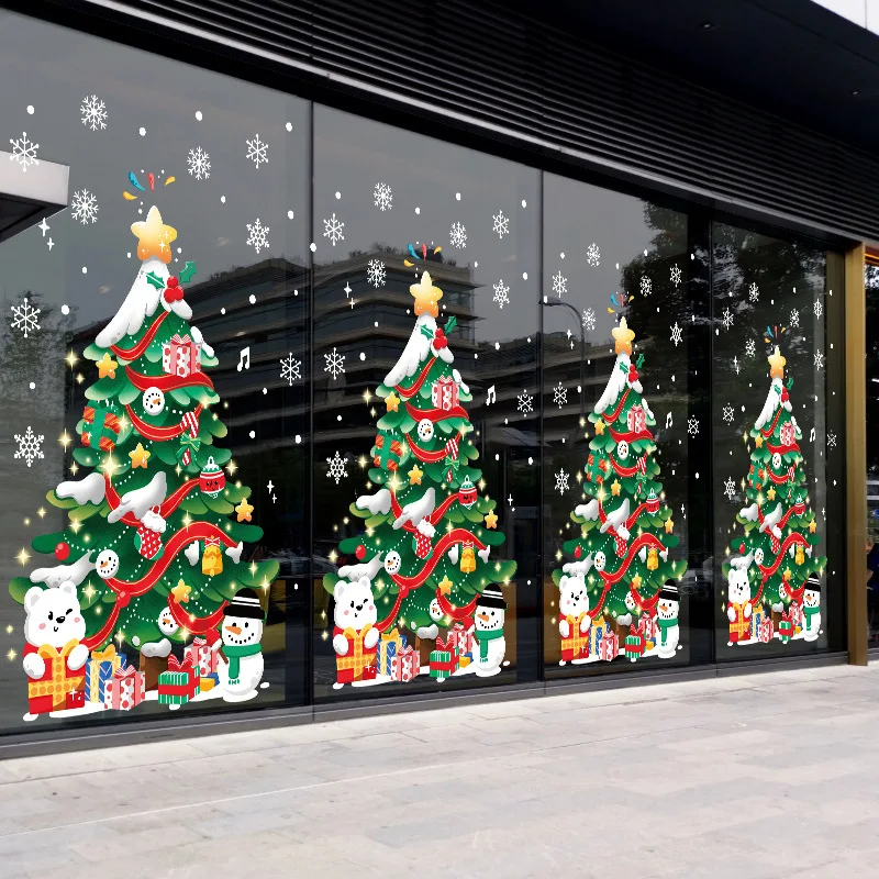 Christmas Decoration Stickers Shopping Mall Glass Window Decoration Stickers Christma Tree Electrostatic Sticker Happy New Year
Christmas Decoration Stickers Shopping Mall Glass Window Decoration Stickers Christma Tree Electrostatic Sticker Happy New Year