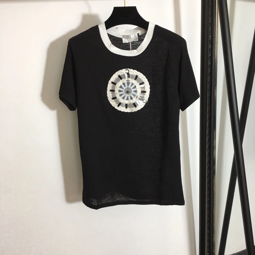 Embroidered F3293 clock Tshirt Ladies Casual Round Neck Top Brand Tee Tops Women Basic Loose short sleeves Tshirt Women T-Shirt
Embroidered F3293 clock Tshirt Ladies Casual Round Neck Top Brand Tee Tops Women Basic Loose short sleeves Tshirt Women T-Shirt