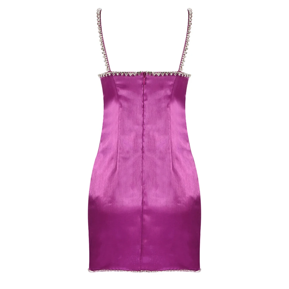 High Quality Women's 2021 Summer Rose Red Sexy V-neck Spaghetti Strap Diamond Dress Bodycon Celebrity Club Party Dress Vestidos
High Quality Women's 2021 Summer Rose Red Sexy V-neck Spaghetti Strap Diamond Dress Bodycon Celebrity Club Party Dress Vestidos