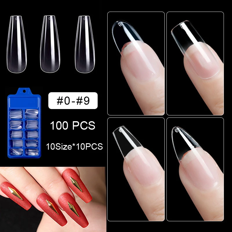 100 Pieces Per Box 10 Size Long Coffin Ballerina Shape False Nail Tips Fake Long Nails Nail Acrylic Fake Nails Set Manicure
100 Pieces Per Box 10 Size Long Coffin Ballerina Shape False Nail Tips Fake Long Nails Nail Acrylic Fake Nails Set Manicure