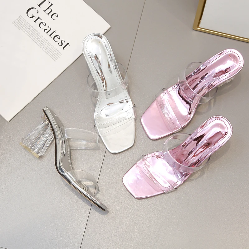 Crystal Square Toe NIUFUNI 2020 PU Clear Women's Sandals Sexy Transparent High Heels Party Sandalias Women Shoes Sandales femme
Crystal Square Toe NIUFUNI 2020 PU Clear Women's Sandals Sexy Transparent High Heels Party Sandalias Women Shoes Sandales femme