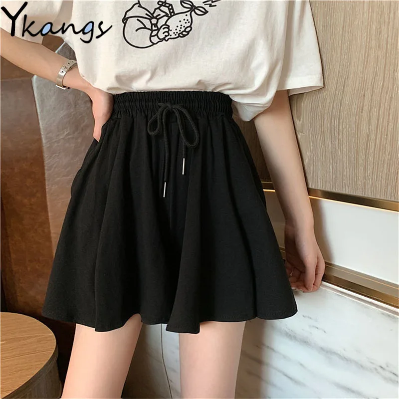 Black High-Waisted Loose Drawstring Culottes Solid Color Casual Loose Elastic Waist Women'S Shorts Fashion Sports Wild Hot Pants
Black High-Waisted Loose Drawstring Culottes Solid Color Casual Loose Elastic Waist Women'S Shorts Fashion Sports Wild Hot Pants