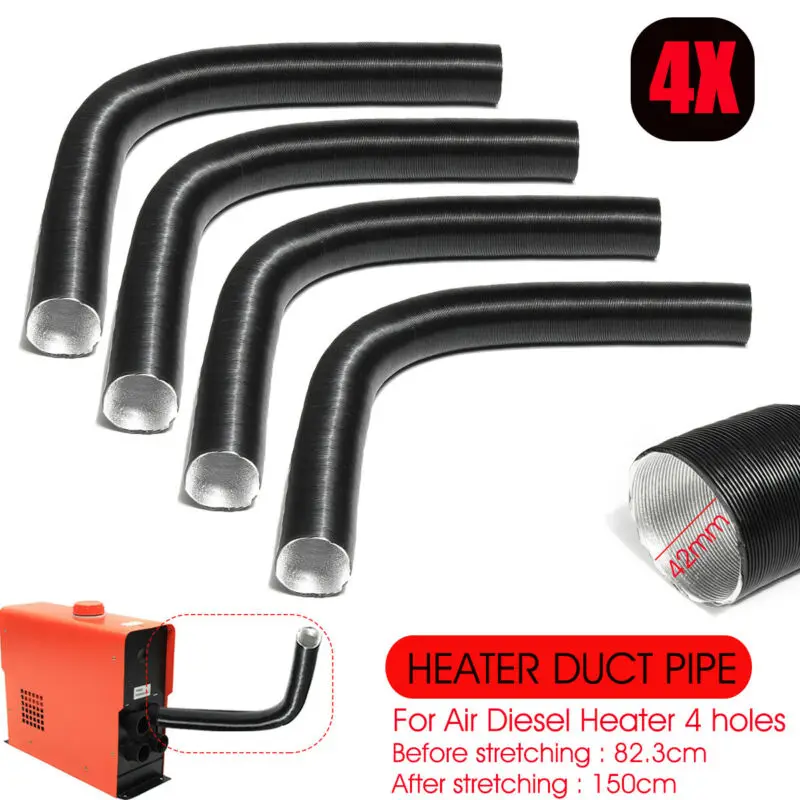 Black Heater duct pipes 4x Accessory Aluminum Foil Ducting Hot Cold Air Conditioner
Black Heater duct pipes 4x Accessory Aluminum Foil Ducting Hot Cold Air Conditioner