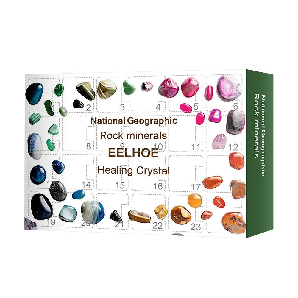 24 Days Christmas Advent Calendar Toy for Kids 24 Box Gift Gemstones Home Decoration Ore Mineral Quartz Crystal Polished Stone
24 Days Christmas Advent Calendar Toy for Kids 24 Box Gift Gemstones Home Decoration Ore Mineral Quartz Crystal Polished Stone