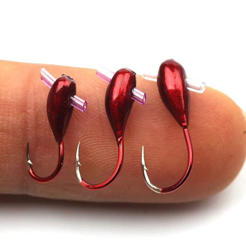 10PCS winter ice lake Fishing Hooks Overturned jig head lead Hook red worm Maggot fishhook Lure Bait Carp Fishing Tackle
10PCS winter ice lake Fishing Hooks Overturned jig head lead Hook red worm Maggot fishhook Lure Bait Carp Fishing Tackle