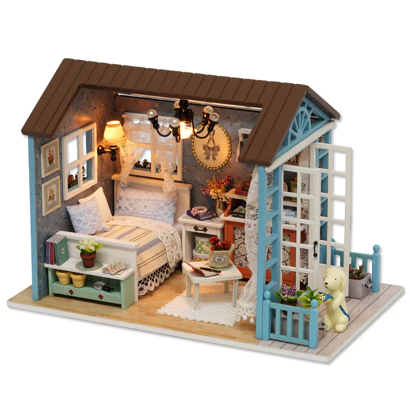 DIY Wooden Dollhouse Miniature Furniture With LED Light Kit Princess Cottage Doll Houses Assemble Toy Girl Birthday Gift Casa
DIY Wooden Dollhouse Miniature Furniture With LED Light Kit Princess Cottage Doll Houses Assemble Toy Girl Birthday Gift Casa