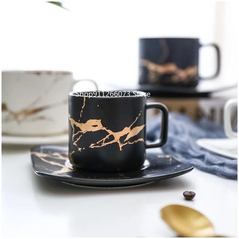 Marble coffee cup, black and white cup and saucer cup. High quality coffee cup, coffee set, coffee saucer cup mugs coffee cups
Marble coffee cup, black and white cup and saucer cup. High quality coffee cup, coffee set, coffee saucer cup mugs coffee cups