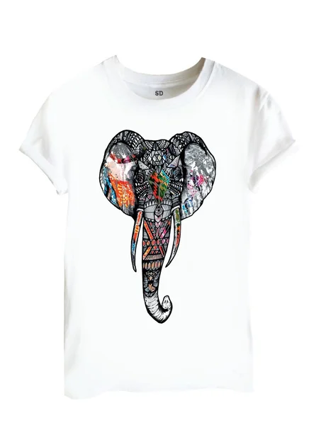 Ethnic Elephant Head colourful funny hipster white Fashion men's Rock T-shirt Fitness Printed T-shirt
Ethnic Elephant Head colourful funny hipster white Fashion men's Rock T-shirt Fitness Printed T-shirt