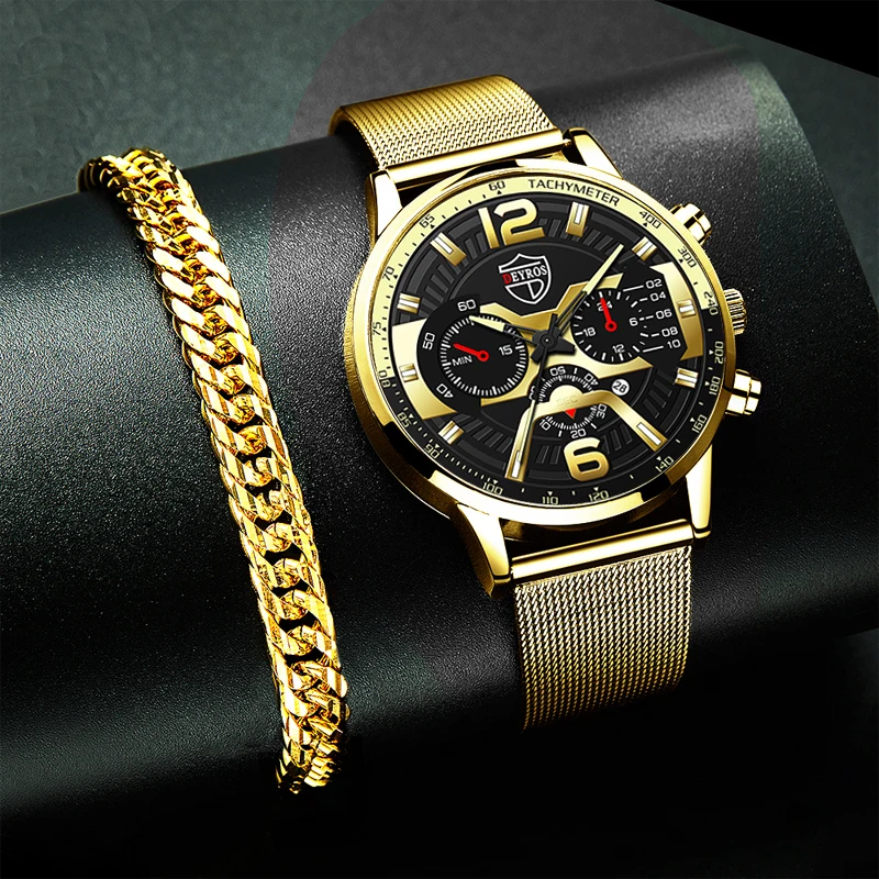 Luxury Mens Bracelets Watches Fashion Men Stainless Steel Mesh Belt Quartz Watch Business Casual Male Clock relogio masculino
Luxury Mens Bracelets Watches Fashion Men Stainless Steel Mesh Belt Quartz Watch Business Casual Male Clock relogio masculino
