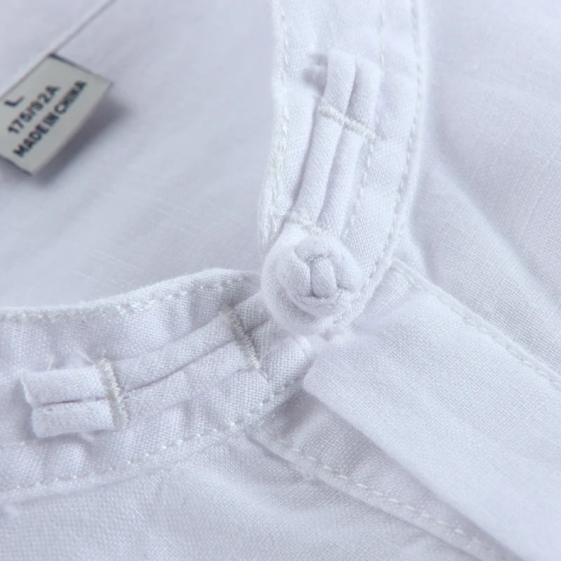 men's Stand collar long sleeves linen cotton casual summer shirt men white sky blue solid dress shirts male
men's Stand collar long sleeves linen cotton casual summer shirt men white sky blue solid dress shirts male