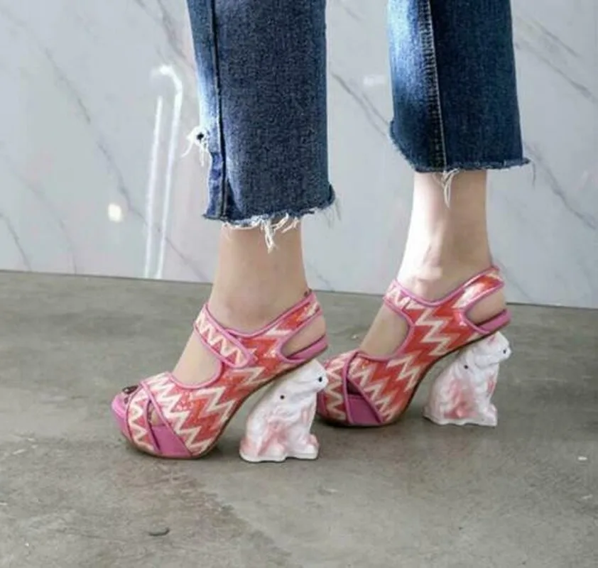 Unique Cat Heel Open Toe Platform Stripe Sequin Club Party Sweet Women Sandals@@
Unique Cat Heel Open Toe Platform Stripe Sequin Club Party Sweet Women Sandals@@