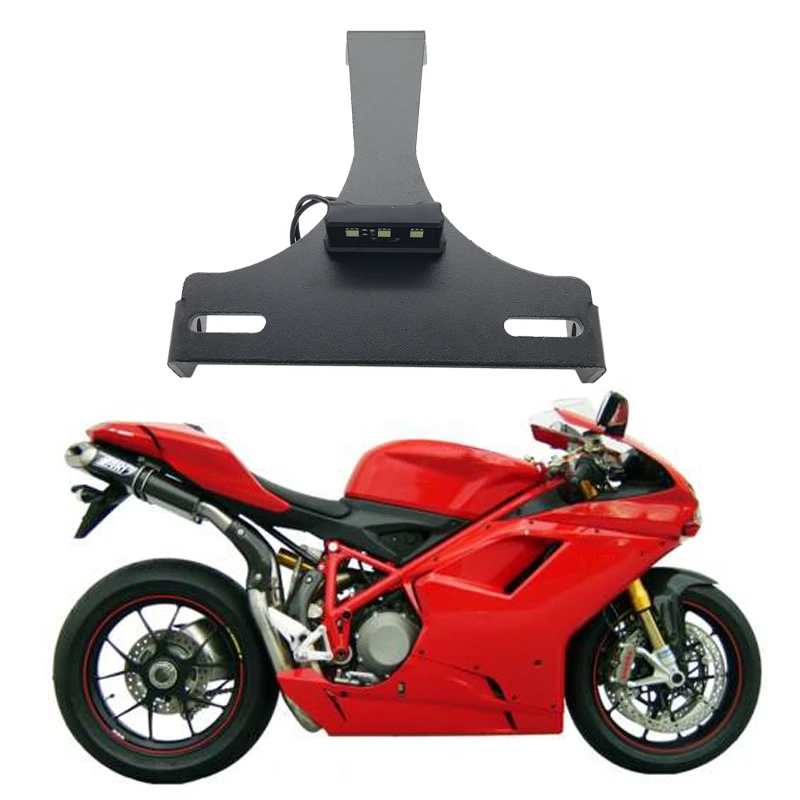 LED Fender Eliminator License Plate Holder Bracket for DUCATI 848 1098 1198 1098R 1098S 2008-2011
LED Fender Eliminator License Plate Holder Bracket for DUCATI 848 1098 1198 1098R 1098S 2008-2011