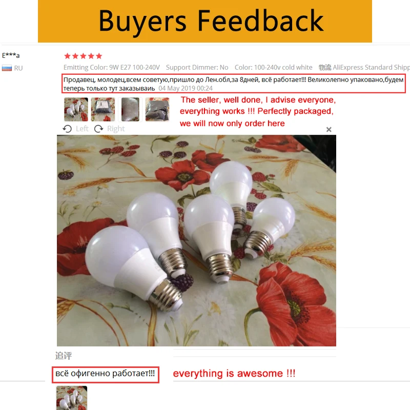 E27 LED Large Screw Light Bulbs 21W 18W 15W 12W 9W 6W 3W Warm White LED Bulb Lampara Led Bombillas 220V 110V For Indoor Lighting
E27 LED Large Screw Light Bulbs 21W 18W 15W 12W 9W 6W 3W Warm White LED Bulb Lampara Led Bombillas 220V 110V For Indoor Lighting