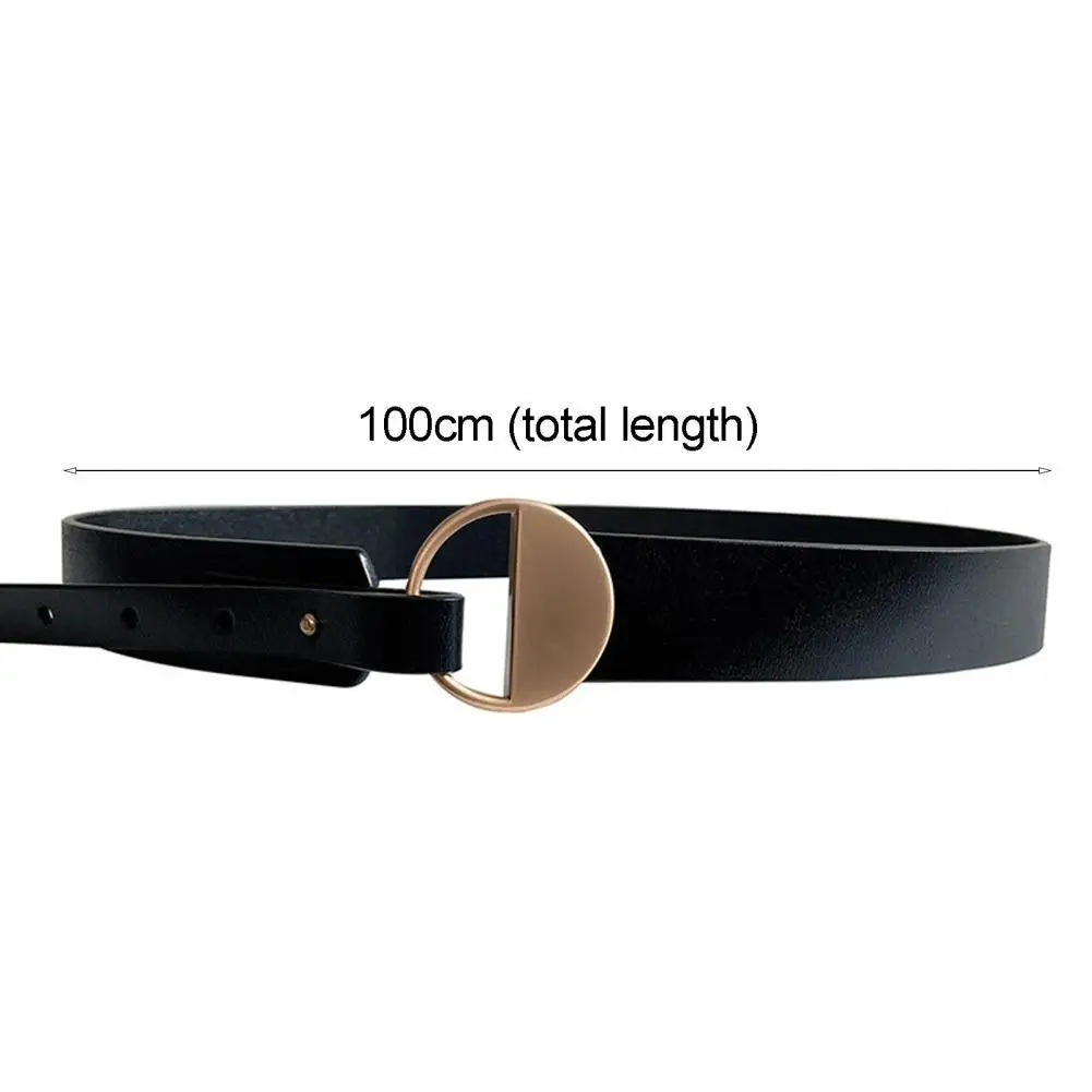 Waistband Elliptical Tail Wear-resistant Simple Women Faux Leather Alloy Buckle Waist Belt for Party Grommet Waist Belt Girls
Waistband Elliptical Tail Wear-resistant Simple Women Faux Leather Alloy Buckle Waist Belt for Party Grommet Waist Belt Girls