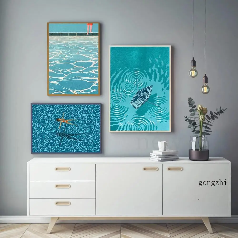 Abstract Swimming Pool Nordic Poster Minimalist Blue Canvas Painting and Prints Modern Wall Art Pictures for Living Room Decor
Abstract Swimming Pool Nordic Poster Minimalist Blue Canvas Painting and Prints Modern Wall Art Pictures for Living Room Decor