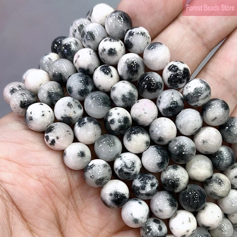 Black White Persian Jades Natural Stone Round Loose Beads 6/8/10/12mm for Jewelry Making DIY Necklace Bracelets Earrings 15''
Black White Persian Jades Natural Stone Round Loose Beads 6/8/10/12mm for Jewelry Making DIY Necklace Bracelets Earrings 15''