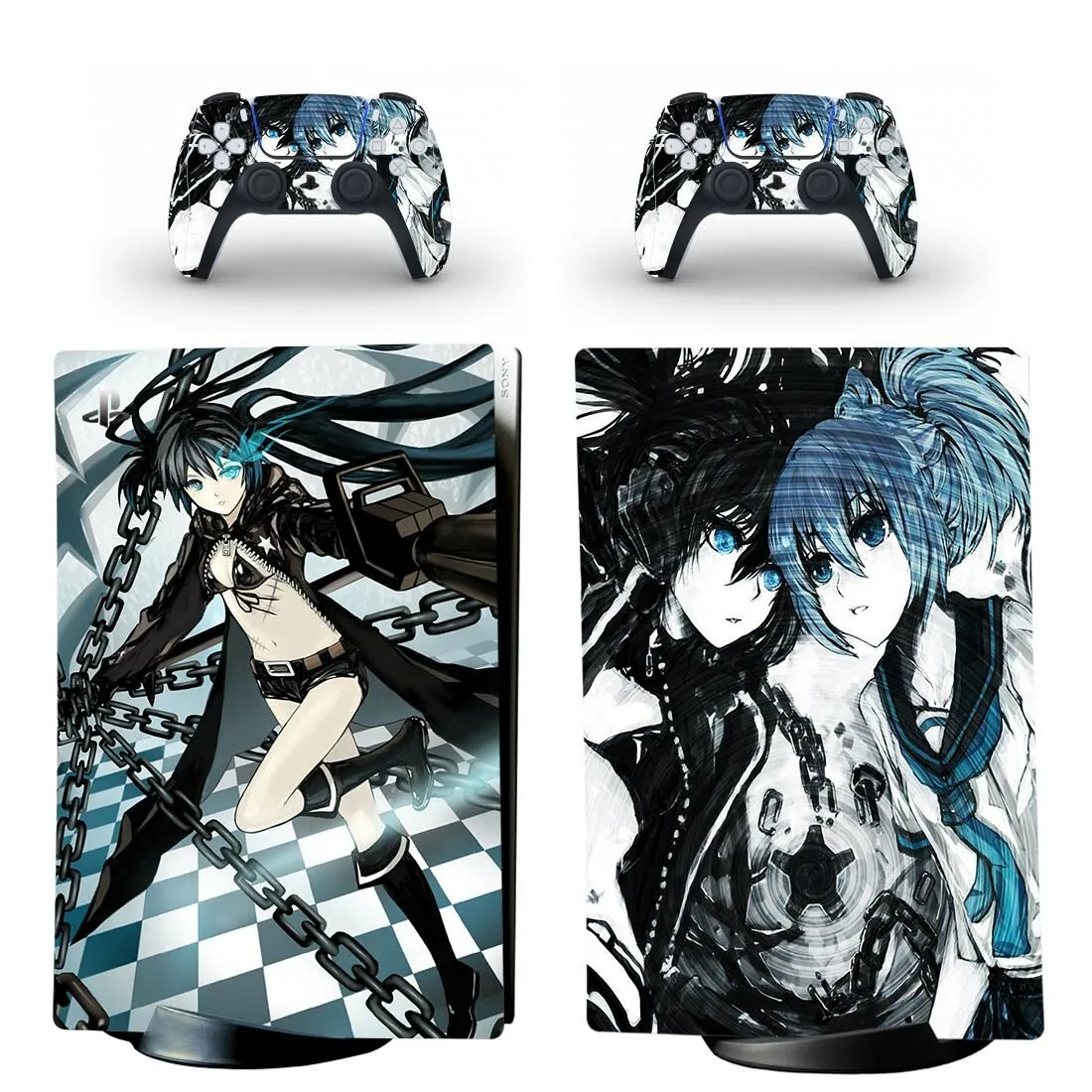 Наклейки Black Rock Shooter PS5 Digital Edition для Playstation 5 и 2 контроллеров
Наклейки Black Rock Shooter PS5 Digital Edition для Playstation 5 и 2 контроллеров