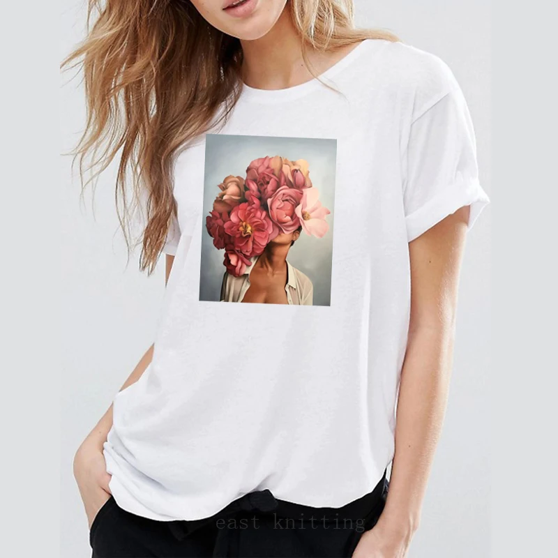 Ladies Sexy Flower Print Top Short Sleeve Top Fashion Casual Top Round T-shirt AOWOF Ladies New Harajuku Aesthetic T-shirt
Ladies Sexy Flower Print Top Short Sleeve Top Fashion Casual Top Round T-shirt AOWOF Ladies New Harajuku Aesthetic T-shirt