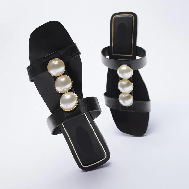 Shoes String Bead Slippers Soft Low Square Toe Beige Heeled Sandals Slides Slipers Women Comfort Black Summer Flat 2021 Rubber B
Shoes String Bead Slippers Soft Low Square Toe Beige Heeled Sandals Slides Slipers Women Comfort Black Summer Flat 2021 Rubber B
