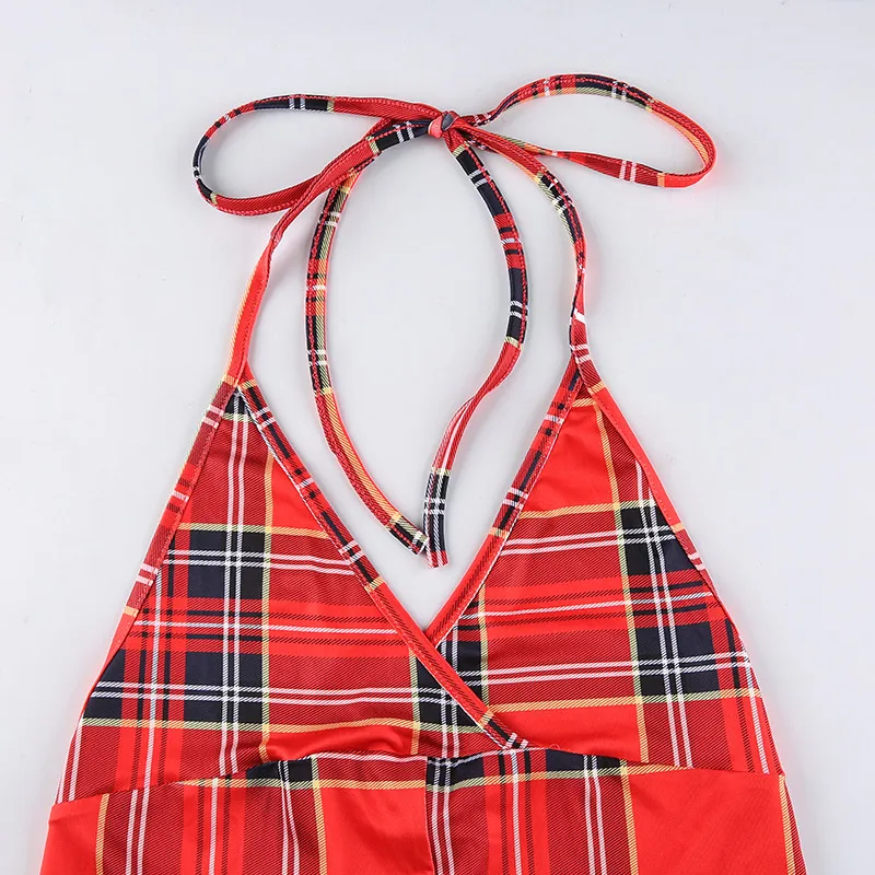 Zoctuo Red Plaid Print Jumpsuits For Women Autumn Bandage Sexy Jumpsuit V-Neck Overalls Fashion Casual Streetwear Romper
Zoctuo Red Plaid Print Jumpsuits For Women Autumn Bandage Sexy Jumpsuit V-Neck Overalls Fashion Casual Streetwear Romper