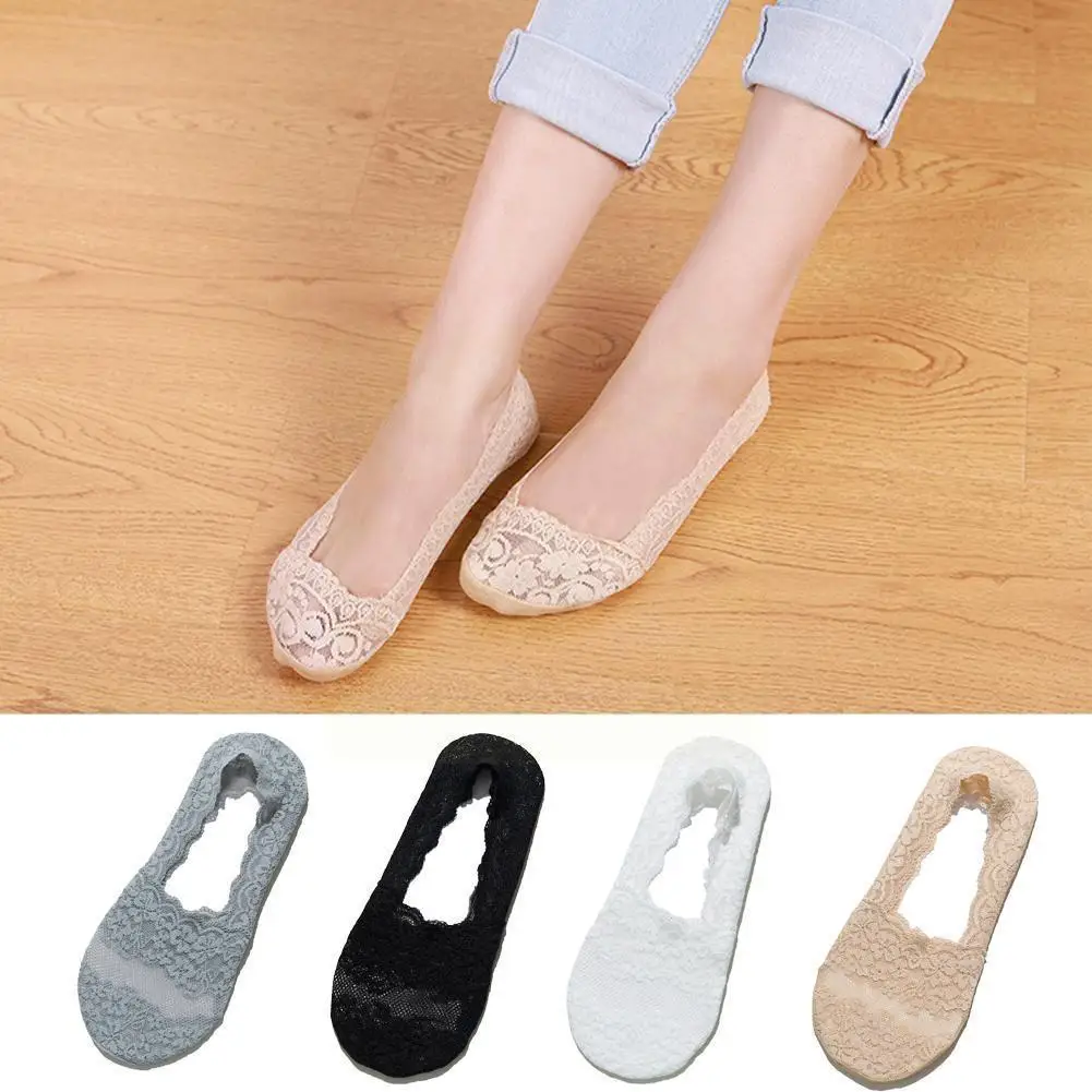 Ladies Summer Lace Boat Socks Silicone Non-slip Girl Socks Thin Cotton Socks Breathable Short Low Embroidered Help Thin Flo X4l6 
Ladies Summer Lace Boat Socks Silicone Non-slip Girl Socks Thin Cotton Socks Breathable Short Low Embroidered Help Thin Flo X4l6