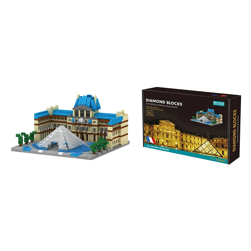 1392pcs Building Block Le Louvre Museum Model Children Compatible 3D Bricks Plastic 5mm Building Block Assembly Toys
1392pcs Building Block Le Louvre Museum Model Children Compatible 3D Bricks Plastic 5mm Building Block Assembly Toys