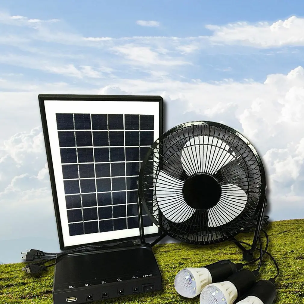 8IN 12V Solar DC System Fan Solar Lighting Fan System Solar Power Generation System Light for Indoor or Outdoor
8IN 12V Solar DC System Fan Solar Lighting Fan System Solar Power Generation System Light for Indoor or Outdoor