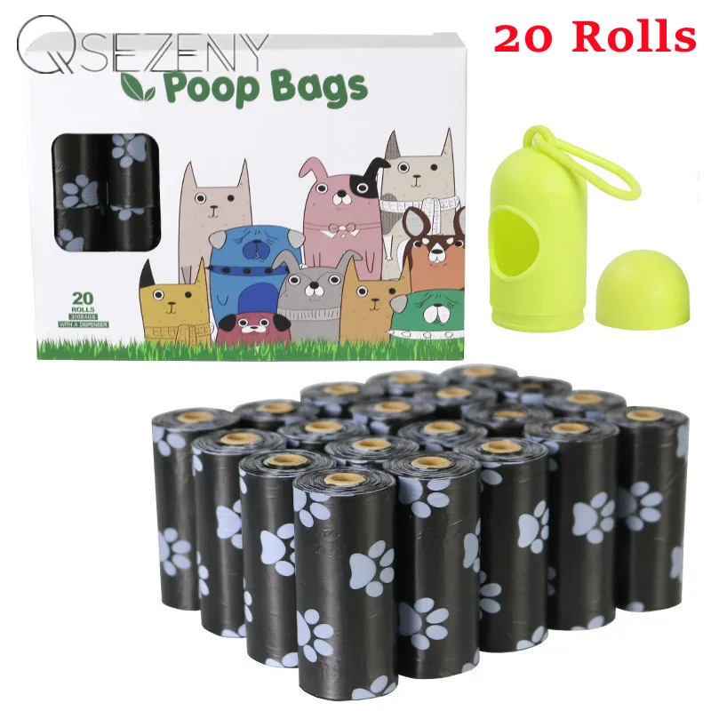 

Dog Poop Garbage Dispenser Outdoor Home Clean Box Waste Bags For Pet Leash Poop Bags Pick up Tools Pet Accessories 20 Rolls