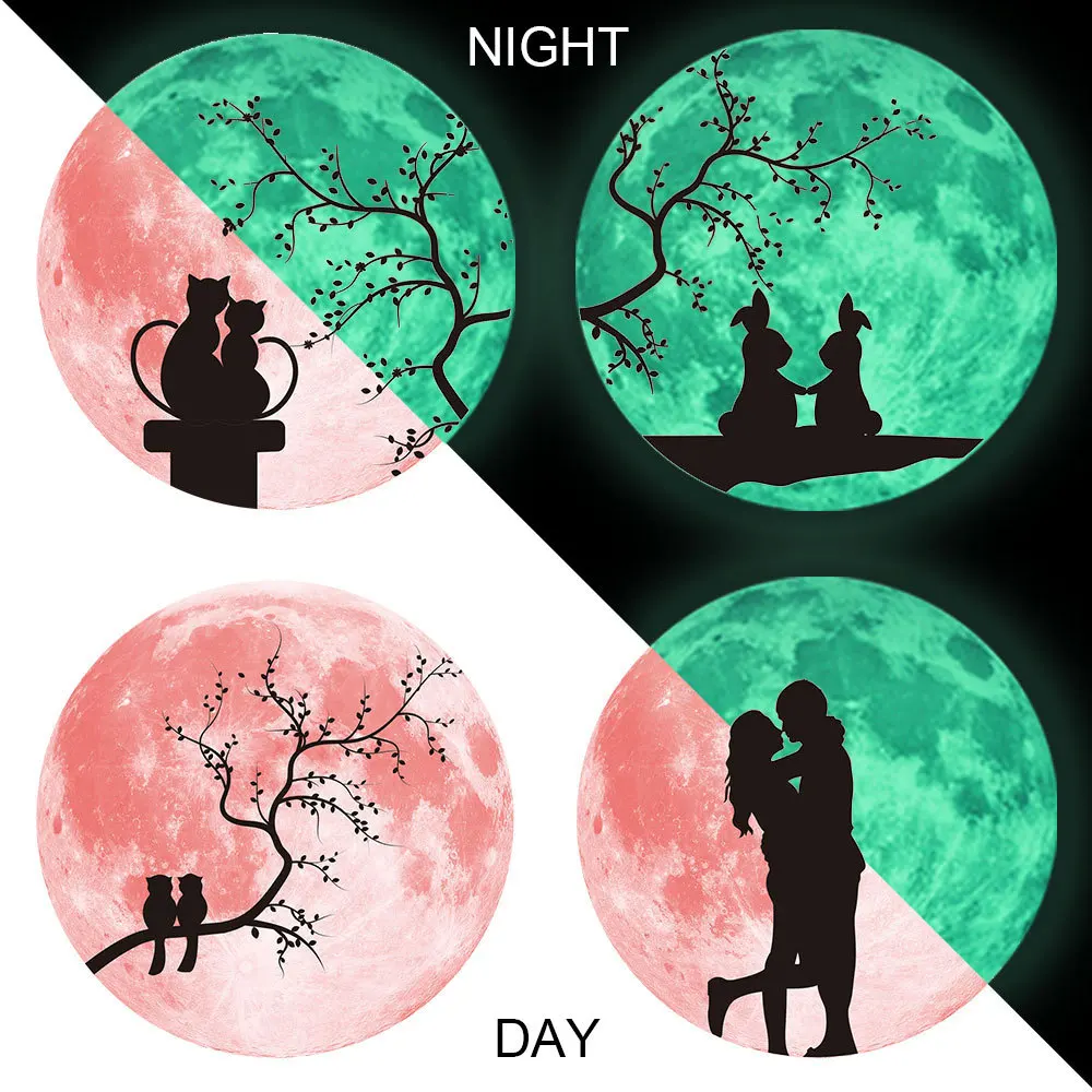 30cm Pink Luminous Lover Moon Glowing Stickers Glow In The Dark Moon Wall Sticker Christmas Decor Home Decoration Accessories
30cm Pink Luminous Lover Moon Glowing Stickers Glow In The Dark Moon Wall Sticker Christmas Decor Home Decoration Accessories