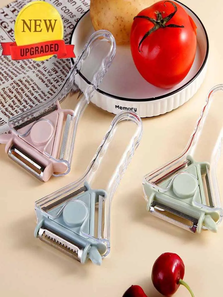 New Upgrade 3 In 1 Magic Trio Peeler Slicer Stainless Steel Chopper Peeler Shredder Peel Blade Grater Multifunction Kitchen Tool
New Upgrade 3 In 1 Magic Trio Peeler Slicer Stainless Steel Chopper Peeler Shredder Peel Blade Grater Multifunction Kitchen Tool