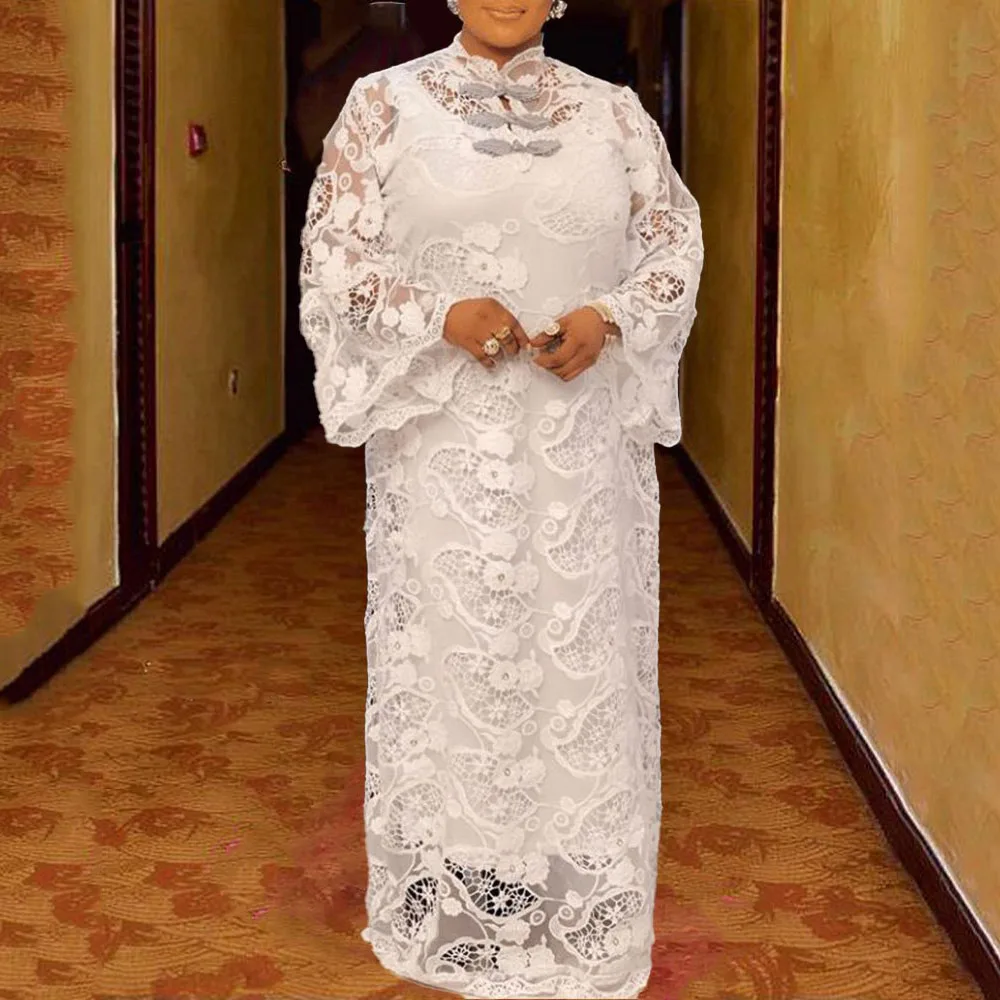 African Dresses for Women White Lace Dashiki African Clothes Oversized Straight Muslim Robe Muslim Fashion Abaya Celebrity Gowns
African Dresses for Women White Lace Dashiki African Clothes Oversized Straight Muslim Robe Muslim Fashion Abaya Celebrity Gowns