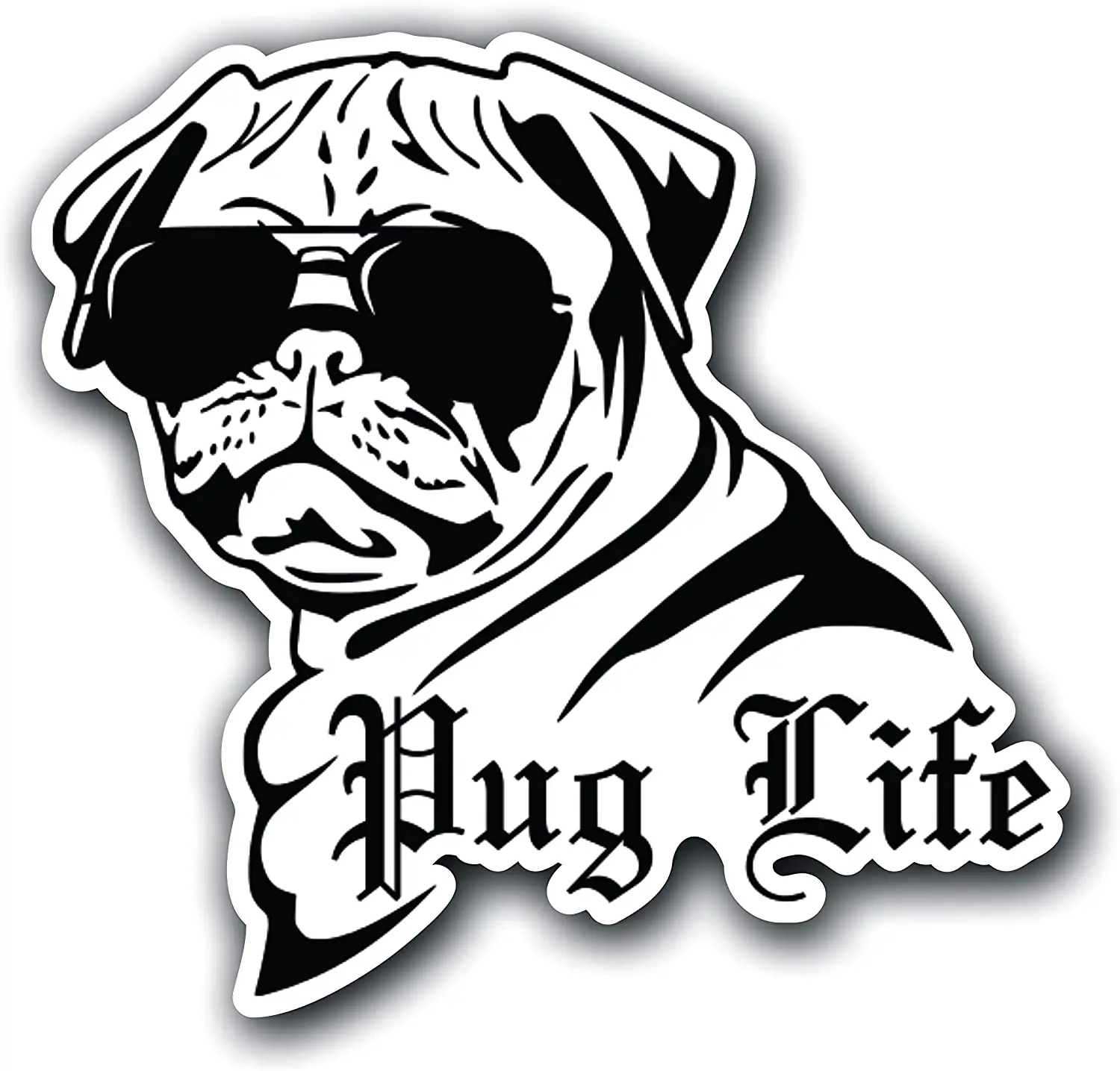 Dawasaru Pug Life Dog Car Sticker Decoration Waterproof Decal Laptop Guitar Truck Motorcycle Auto Accessories PVC,14cm*13cm
Dawasaru Pug Life Dog Car Sticker Decoration Waterproof Decal Laptop Guitar Truck Motorcycle Auto Accessories PVC,14cm*13cm