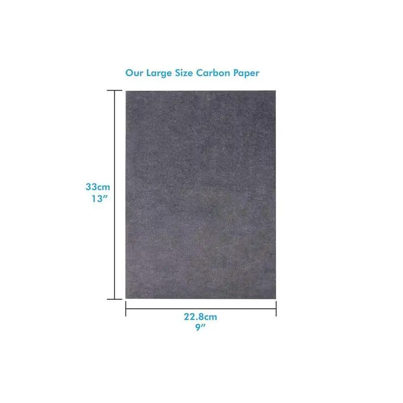 50pcs/set Black Carbon Paper Painting Tracing Reusable Graphite Paper Legible Tracing Paper 9*13inch A9B9
50pcs/set Black Carbon Paper Painting Tracing Reusable Graphite Paper Legible Tracing Paper 9*13inch A9B9