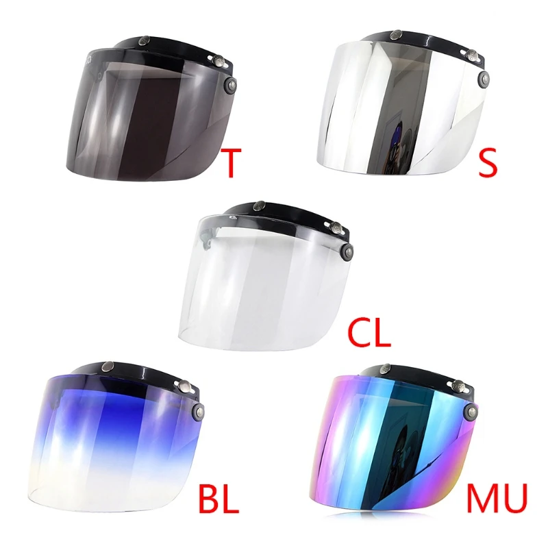Windproof 3-Snap Visor Lens Shield for Motorcycle Helmets Flip Up Down Open Face
Windproof 3-Snap Visor Lens Shield for Motorcycle Helmets Flip Up Down Open Face