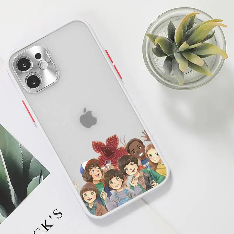 Stranger things Phone Case For iPhone 12 11 Mini Pro XR XS Max 7 8 Plus X Matte transparent White Cover
Stranger things Phone Case For iPhone 12 11 Mini Pro XR XS Max 7 8 Plus X Matte transparent White Cover