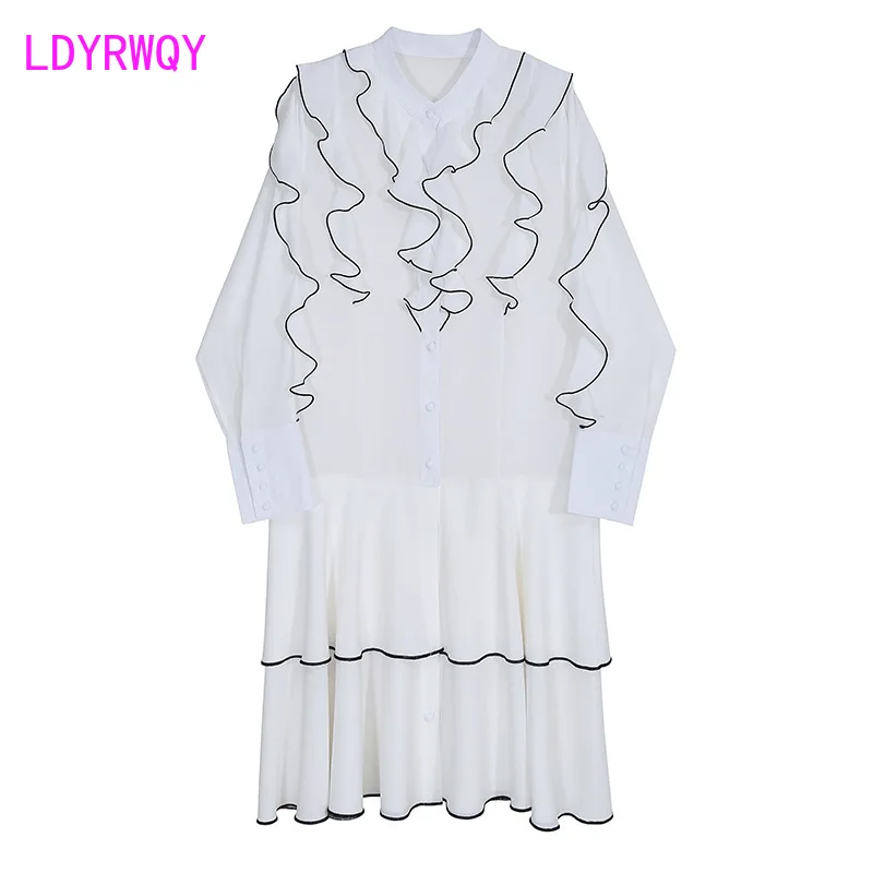 LDYRWQY Spring autumn new style Japan and South Korea loose temperament fashionable socialite dress Office Lady
LDYRWQY Spring autumn new style Japan and South Korea loose temperament fashionable socialite dress Office Lady