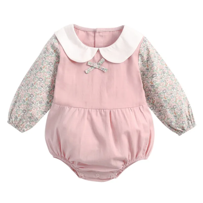 Infant Clothing Cotton Long Sleeve Newborns Baby Bodysuits Fresh Floral Baby Girls Clothes Shirt Collar Kids Jumpsuit
Infant Clothing Cotton Long Sleeve Newborns Baby Bodysuits Fresh Floral Baby Girls Clothes Shirt Collar Kids Jumpsuit